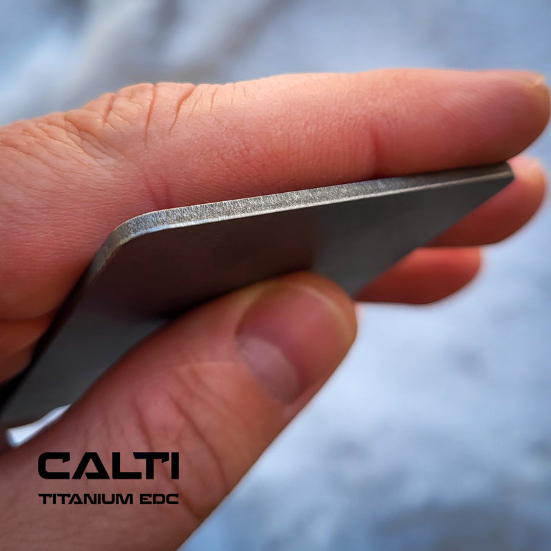 Load image into Gallery viewer, Titanium RFID Blocking Card from Calti, edc, every day carry, titanium edc, tactical edc, rfid protect, bisiness card, multi tool