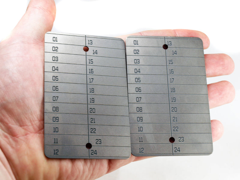 Load image into Gallery viewer, Crypto currency titanium recovery travel seed, bitcoin, cryptosteel, coldti, cryptowallet, recovery seed, titanium recovery