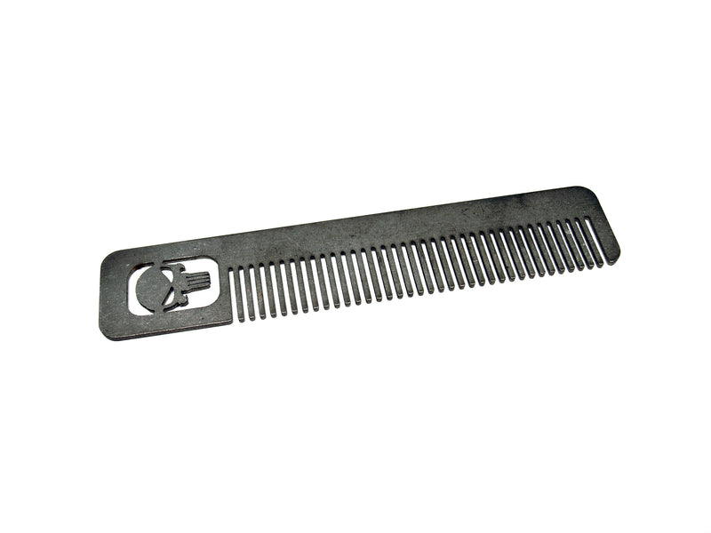 Load image into Gallery viewer, Titanium Punisher Comb Stonewashed, punisher, edc tool, tactical tool, edc, every day carry, hair comd, titanium edc, punisher custom