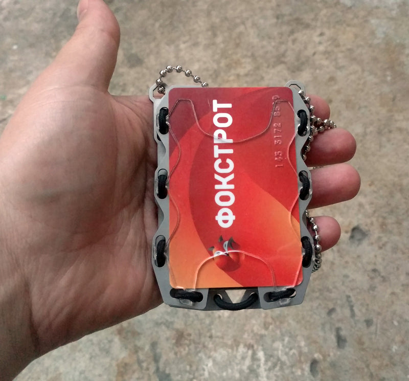 Load image into Gallery viewer, Tactic Titanium Minimalist Slim Wallet, RFID Protect, Mens Wallet, Business Card Holder, Front Pocket Wallet, Tactical Wallet, Metal Wallet