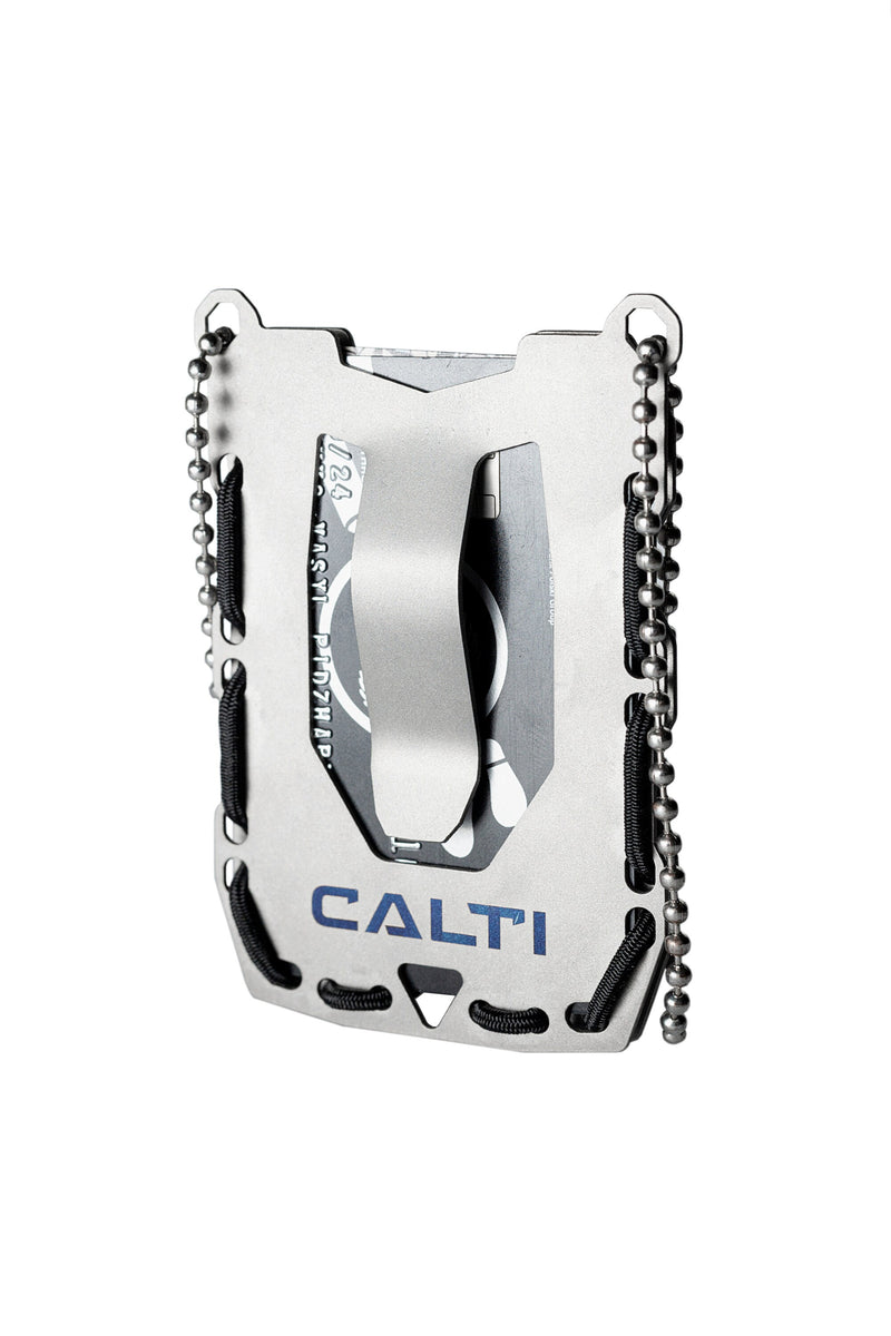 Load image into Gallery viewer, Tactic Titanium Minimalist Slim Wallet, RFID Protect, Mens Wallet, Business Card Holder, Front Pocket Wallet, Tactical Wallet, Metal Wallet