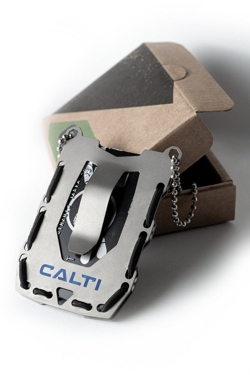 Load image into Gallery viewer, Tactic Titanium Minimalist Slim Wallet, RFID Protect, Mens Wallet, Business Card Holder, Front Pocket Wallet, Tactical Wallet, Metal Wallet