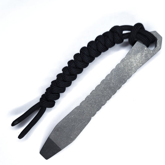 CALTI Slim Titanium Pocket Prybar: Ultra-Strong & Lightweight EDC Tool (Stonewashed or Anodized)