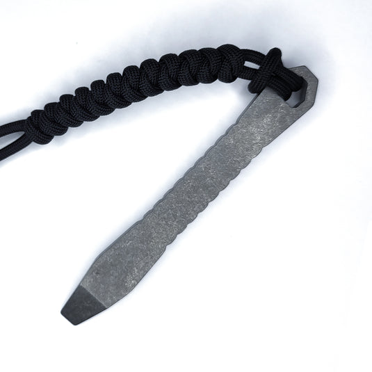 CALTI Slim Titanium Pocket Prybar: Ultra-Strong & Lightweight EDC Tool (Stonewashed or Anodized)