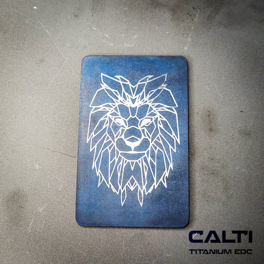 Custom Animal Poly Titanium RFID Blocking Card - Slim EDC Wallet Insert by CALTI