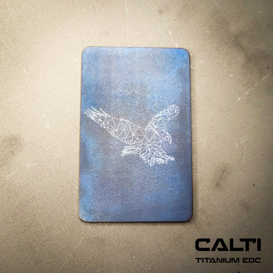 Custom Animal Poly Titanium RFID Blocking Card - Slim EDC Wallet Insert by CALTI