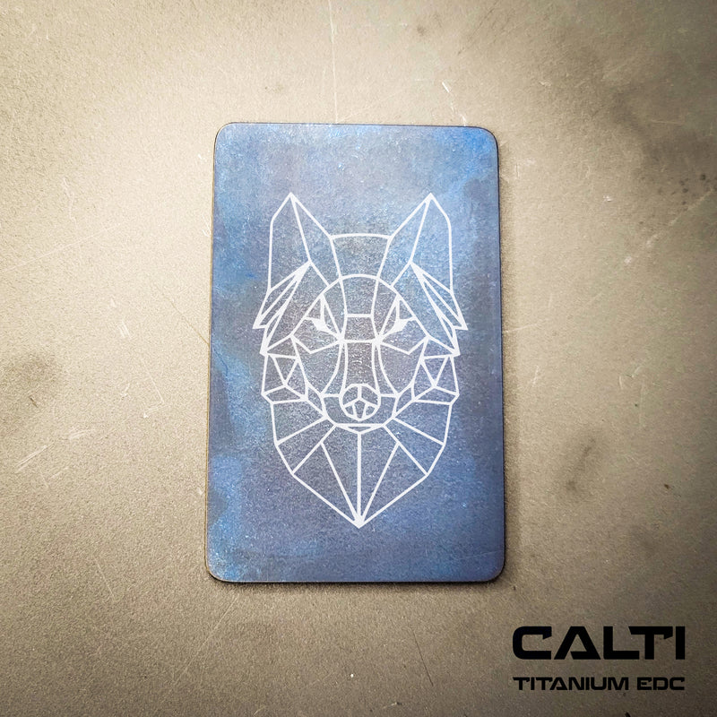 Load image into Gallery viewer, Custom Animal Poly Titanium RFID Blocking Card - Slim EDC Wallet Insert by CALTI
