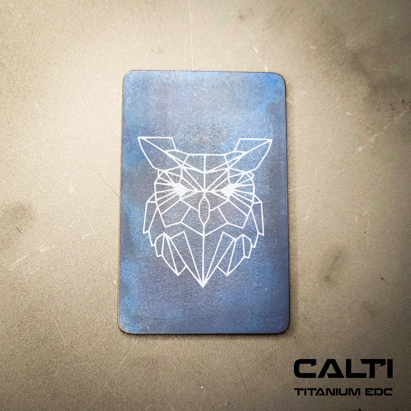 Load image into Gallery viewer, Custom Animal Poly Titanium RFID Blocking Card - Slim EDC Wallet Insert by CALTI
