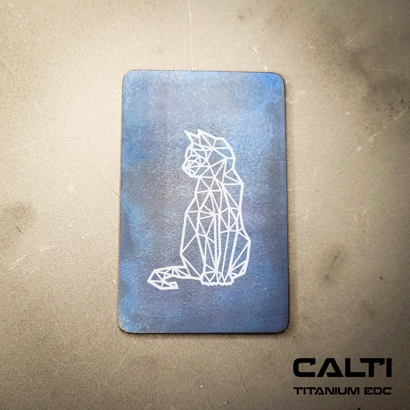 Load image into Gallery viewer, Custom Animal Poly Titanium RFID Blocking Card - Slim EDC Wallet Insert by CALTI
