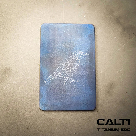 Custom Animal Poly Titanium RFID Blocking Card - Slim EDC Wallet Insert by CALTI