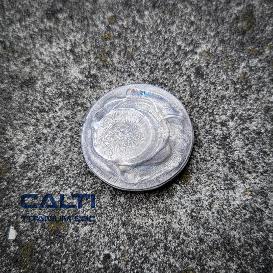 Titanium EDC Worry Coin - Toy Haptic - EDC Keychain - Knife Accessories - Worry beads - Fidget Toy