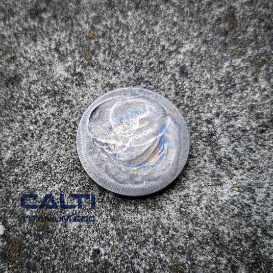 Titanium EDC Worry Coin - Toy Haptic - EDC Keychain - Knife Accessories - Worry beads - Fidget Toy