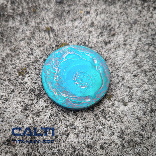 Titanium EDC Worry Coin - Toy Haptic - EDC Keychain - Knife Accessories - Worry beads - Fidget Toy