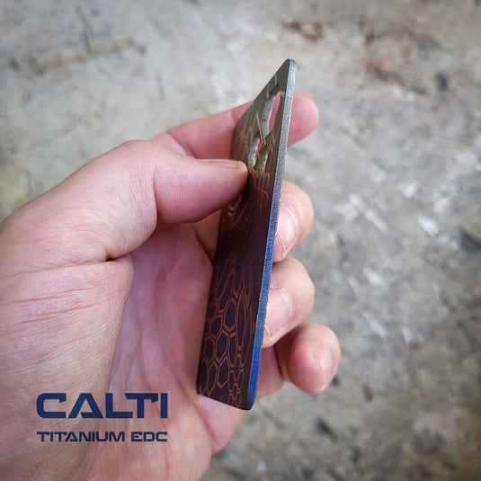Titanium RFID Blocking Card from Calti, edc tool, edc, every day carry, titanium edc, tactical edc, rfid protect, bisiness card, multi tool