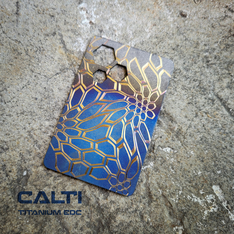 Load image into Gallery viewer, Titanium RFID Blocking Card from Calti, edc tool, edc, every day carry, titanium edc, tactical edc, rfid protect, bisiness card, multi tool
