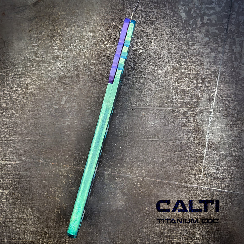 Load image into Gallery viewer, Custom Titanium Utility Blade Holder - EDC Pocket Knife &amp; Box Cutter - Durable EDC Blade Holder
