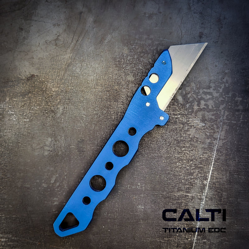 Load image into Gallery viewer, Custom Titanium Utility Blade Holder - EDC Pocket Knife &amp; Box Cutter - Durable EDC Blade Holder
