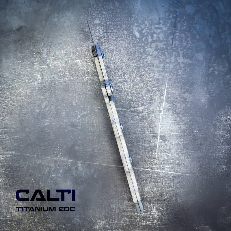 Load image into Gallery viewer, Custom Titanium Utility Blade Holder - EDC Pocket Knife &amp; Box Cutter - Durable EDC Blade Holder
