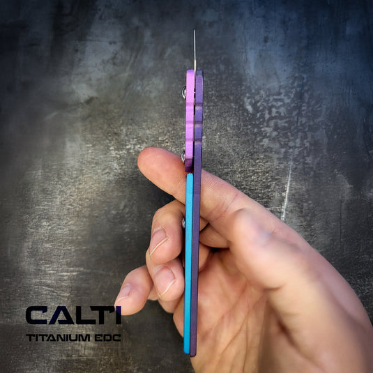 Custom Titanium Utility Blade Holder - EDC Pocket Knife & Box Cutter - Durable EDC Blade Holder