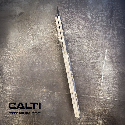 Custom Titanium Utility Blade Holder - EDC Pocket Knife & Box Cutter - Durable EDC Blade Holder