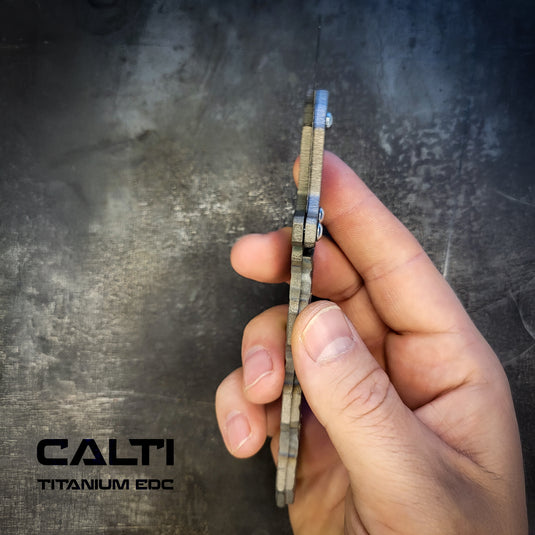 Custom Titanium Utility Blade Holder - EDC Pocket Knife & Box Cutter - Durable EDC Blade Holder