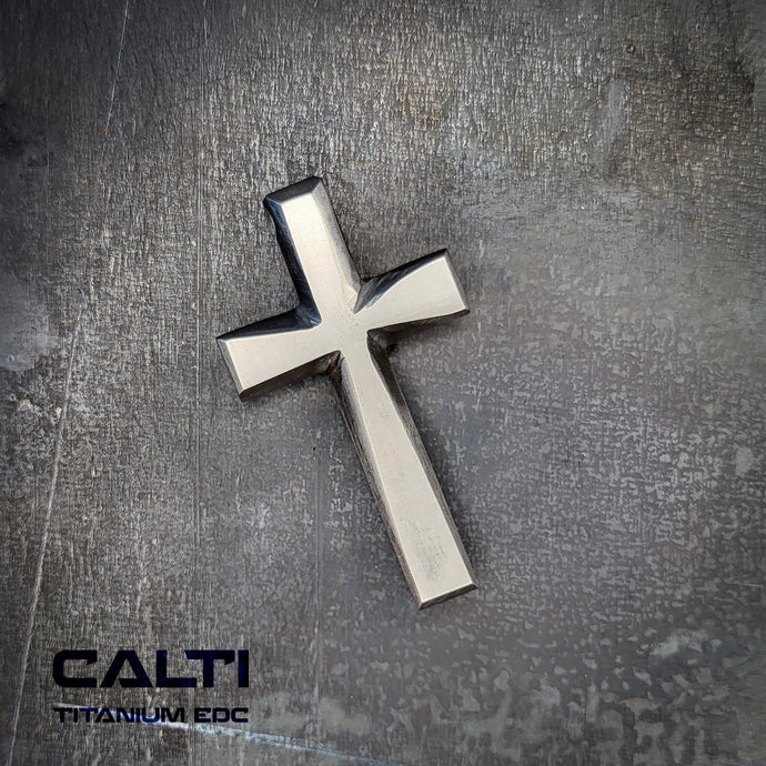 Big Custom Titanium Cross, Hypoallergic Christian Custom Accessory, Necklace or Keychain