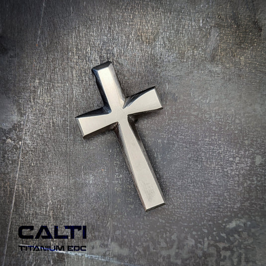 Big Custom Titanium Cross, Hypoallergic Christian Custom Accessory, Necklace or Keychain