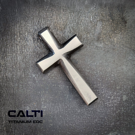 Big Custom Titanium Cross, Hypoallergic Christian Custom Accessory, Necklace or Keychain