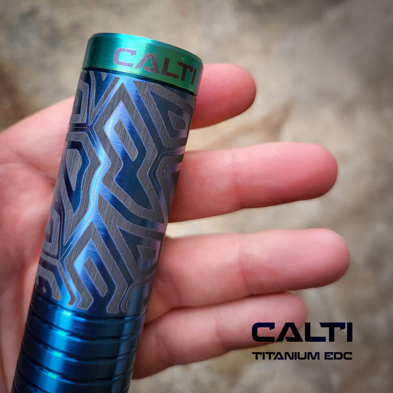 Load image into Gallery viewer, Custom Handmade Titanium Flathead Screwdriver - With internal tool compartment - Precision Salt Waterproof Tool
