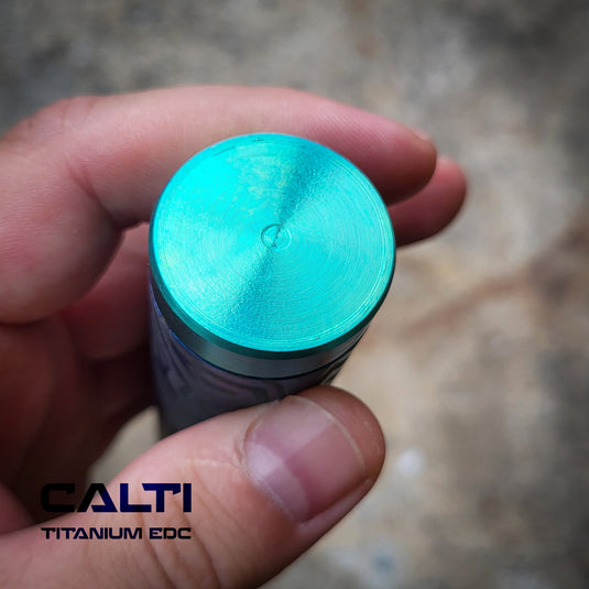 Custom Handmade Titanium Flathead Screwdriver - With internal tool compartment - Precision Salt Waterproof Tool