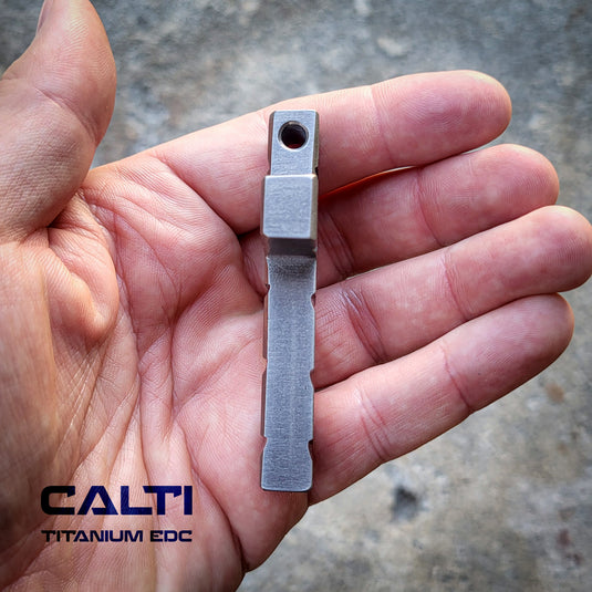 Custom Titanium Large Cross Necklace/Keychain: Hypoallergenic Christian Accessory