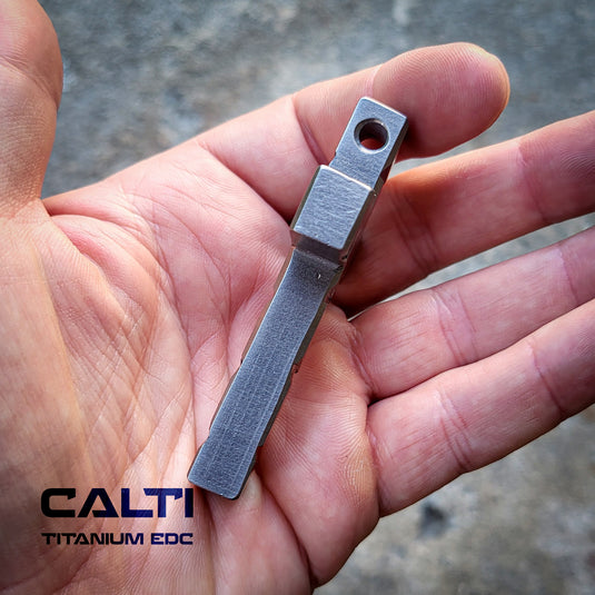 Custom Titanium Large Cross Necklace/Keychain: Hypoallergenic Christian Accessory