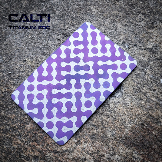Custom Thin Titanium RFID Blocking Card - Slim EDC Wallet Insert by CALTI
