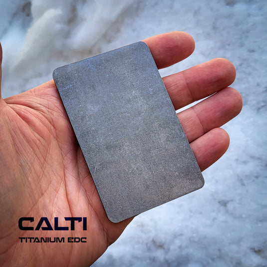 Titanium RFID Blocking Card from Calti, edc, every day carry, titanium edc, tactical edc, rfid protect, bisiness card, multi tool