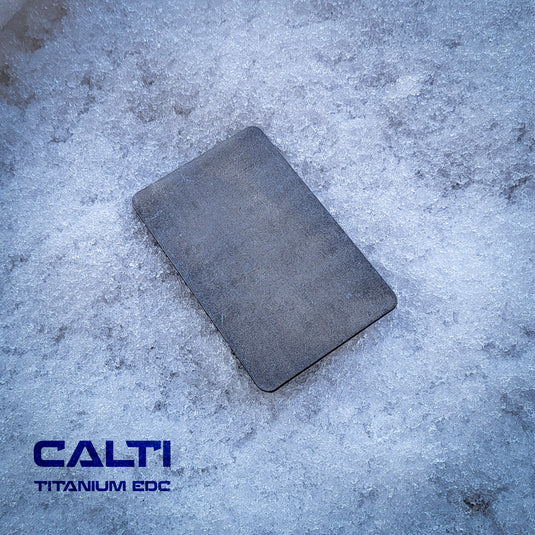 Titanium RFID Blocking Card from Calti, edc, every day carry, titanium edc, tactical edc, rfid protect, bisiness card, multi tool