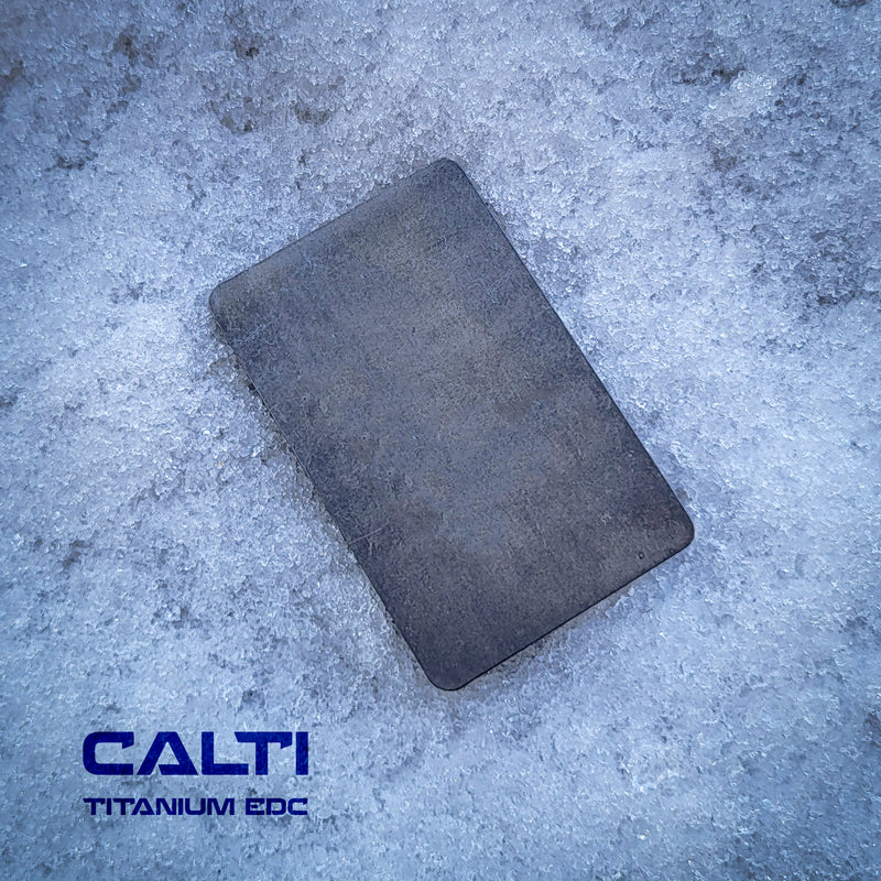 Load image into Gallery viewer, Titanium RFID Blocking Card from Calti, edc, every day carry, titanium edc, tactical edc, rfid protect, bisiness card, multi tool
