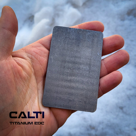 Titanium RFID Blocking Card from Calti, edc, every day carry, titanium edc, tactical edc, rfid protect, bisiness card, multi tool