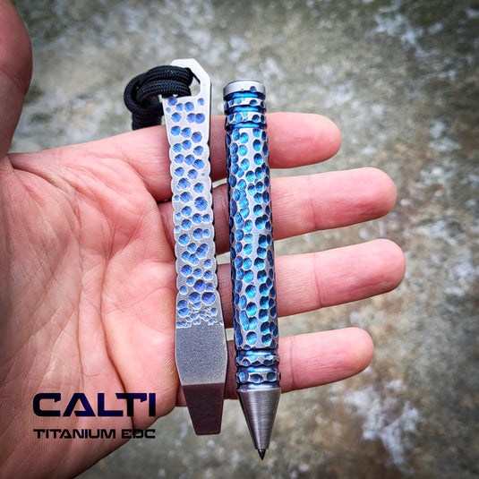 CALTI Slim Titanium Pocket Prybar: Ultra-Strong & Lightweight EDC Tool Customized