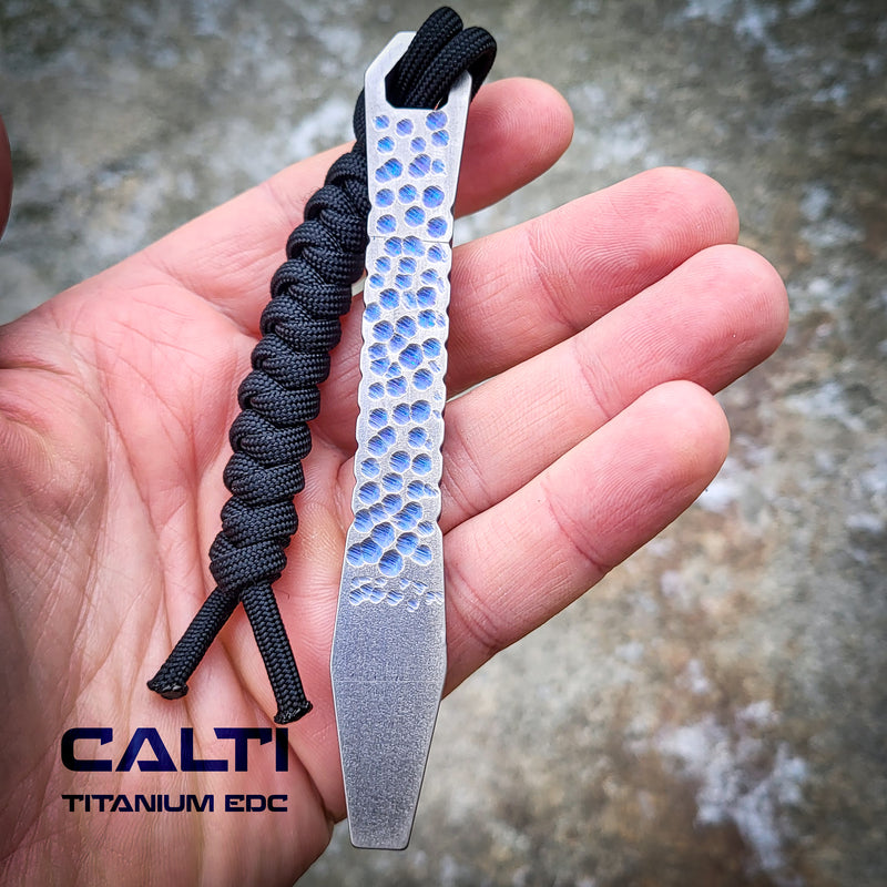 Load image into Gallery viewer, CALTI Slim Titanium Pocket Prybar: Ultra-Strong &amp; Lightweight EDC Tool Customized

