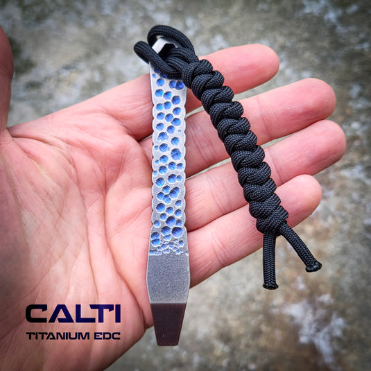 CALTI Slim Titanium Pocket Prybar: Ultra-Strong & Lightweight EDC Tool Customized