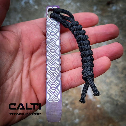 CALTI Slim Titanium Pocket Prybar: Ultra-Strong & Lightweight EDC Tool Customized Viking