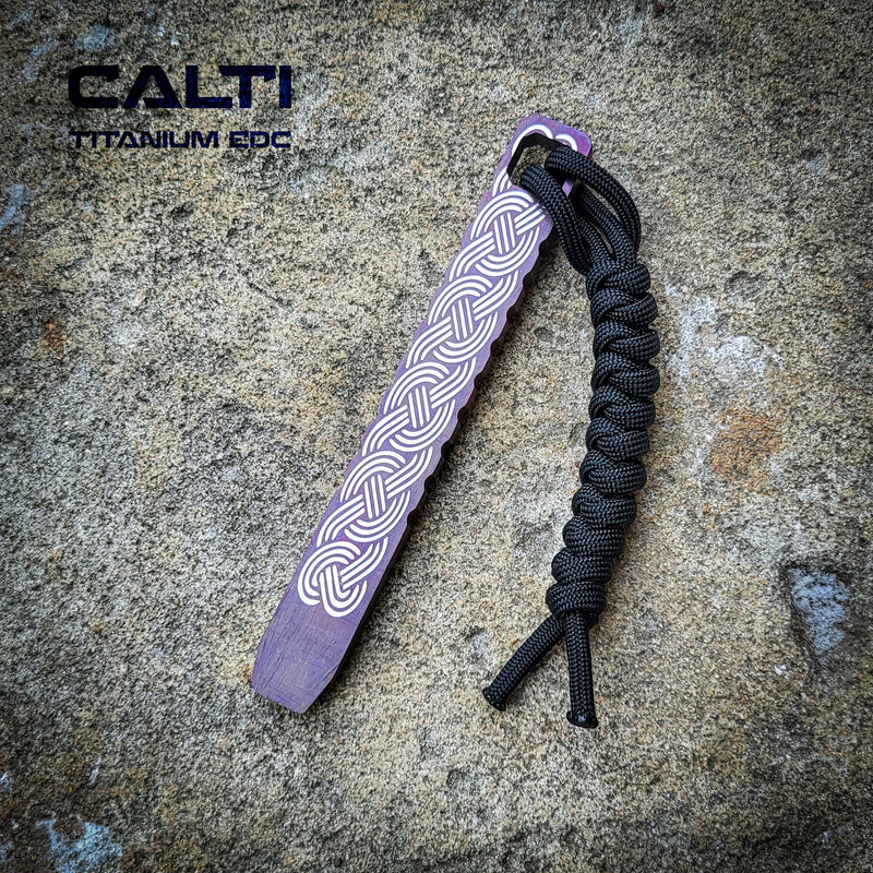 Load image into Gallery viewer, CALTI Slim Titanium Pocket Prybar: Ultra-Strong &amp; Lightweight EDC Tool Customized Viking
