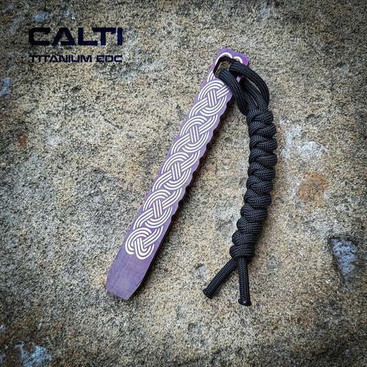 CALTI Slim Titanium Pocket Prybar: Ultra-Strong & Lightweight EDC Tool Customized Viking