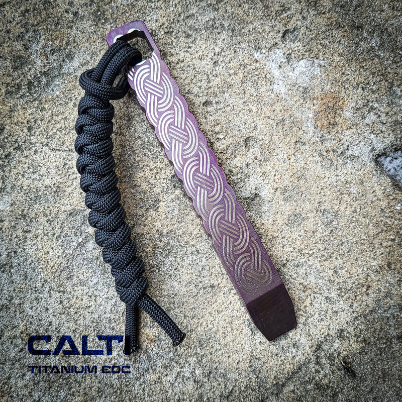 Load image into Gallery viewer, CALTI Slim Titanium Pocket Prybar: Ultra-Strong &amp; Lightweight EDC Tool Customized Viking
