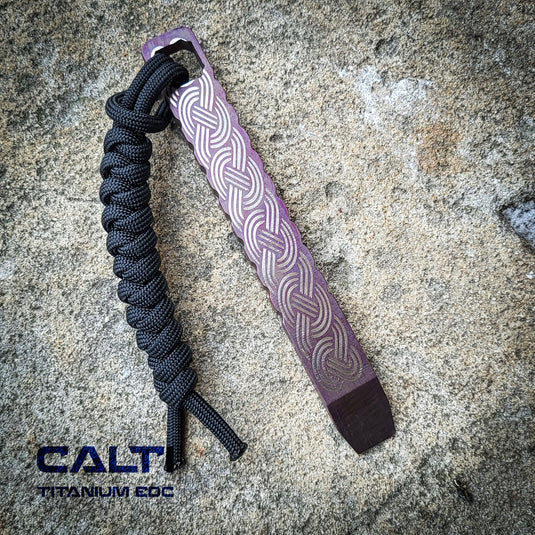 CALTI Slim Titanium Pocket Prybar: Ultra-Strong & Lightweight EDC Tool Customized Viking