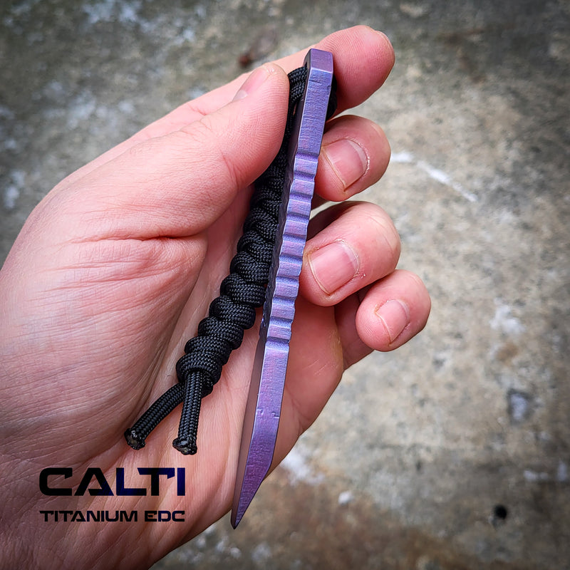 Load image into Gallery viewer, CALTI Slim Titanium Pocket Prybar: Ultra-Strong &amp; Lightweight EDC Tool Customized

