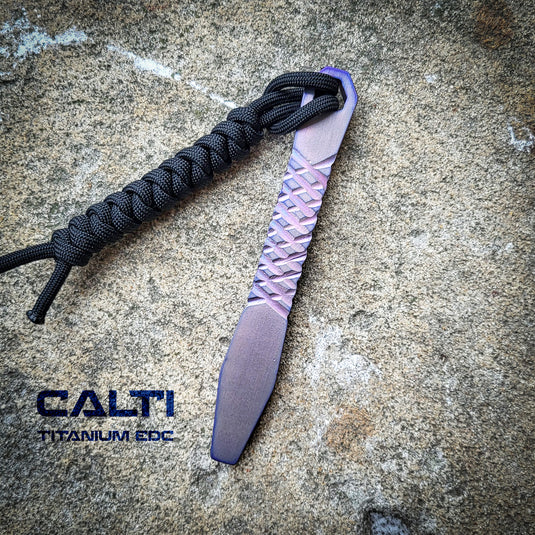 CALTI Slim Titanium Pocket Prybar: Ultra-Strong & Lightweight EDC Tool Customized
