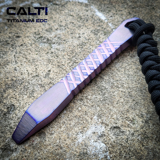 CALTI Slim Titanium Pocket Prybar: Ultra-Strong & Lightweight EDC Tool Customized