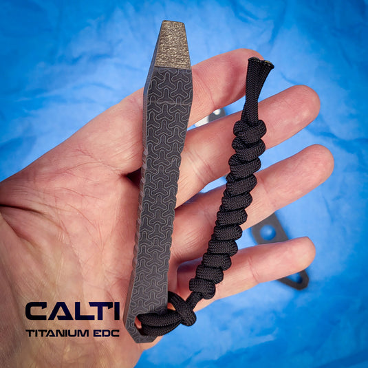 Ultimate Titanium EDC Collector’s Set – 4-Piece Tactical Gift Bundle: Utility Knife, RFID Wallet, Pocket Prybar & Grooming Comb