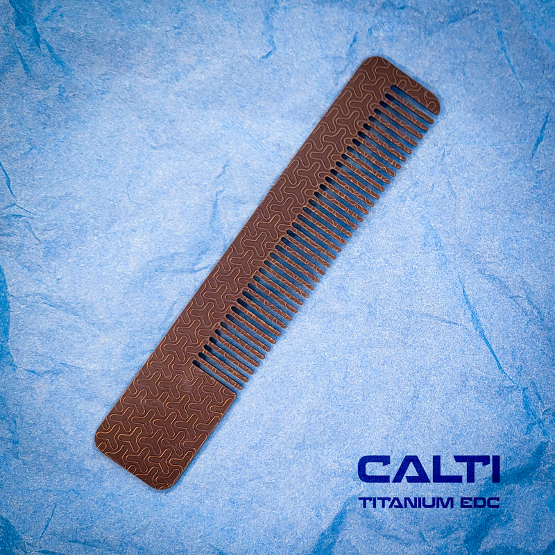 Load image into Gallery viewer, Ultimate Titanium EDC Collector’s Set – 4-Piece Tactical Gift Bundle: Utility Knife, RFID Wallet, Pocket Prybar &amp; Grooming Comb
